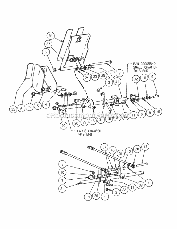 Speed Control Assembly Diagram and Parts List for S7237-KW 53AI8DU8050 Cub Cadet Sprayer